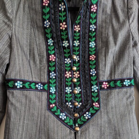 Nanette Lapore floral embroidered shirt jacket - Picture 4 of 9